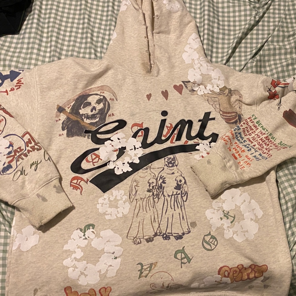 Kids Graphic Hoodie - Cream